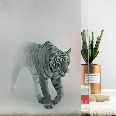 WOPAR Animal Pattern DIY 3D Design Frosted Window Film Privacy No Glue Window Sticker Stained Glass Opaque Glass Stickers