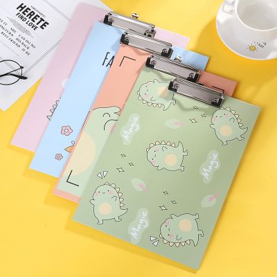 Fresh Cartoon A4 Paperboard Clip Document Board Clip Writing Pad Splint Thickened Multifunctional Student Office Stationery