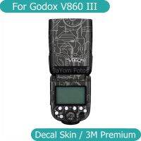 ฟิล์มห่อไวนิล V860สติกเกอร์กล้อง III สติ๊กเกอร์ติดบนตัวเครื่องเคลือบสติ๊กเกอร์สะท้อนแสงสำหรับ Godox V860III V860IIIC V860IIIN V860IIIS V860IIIO V860IIIP V860IIIF