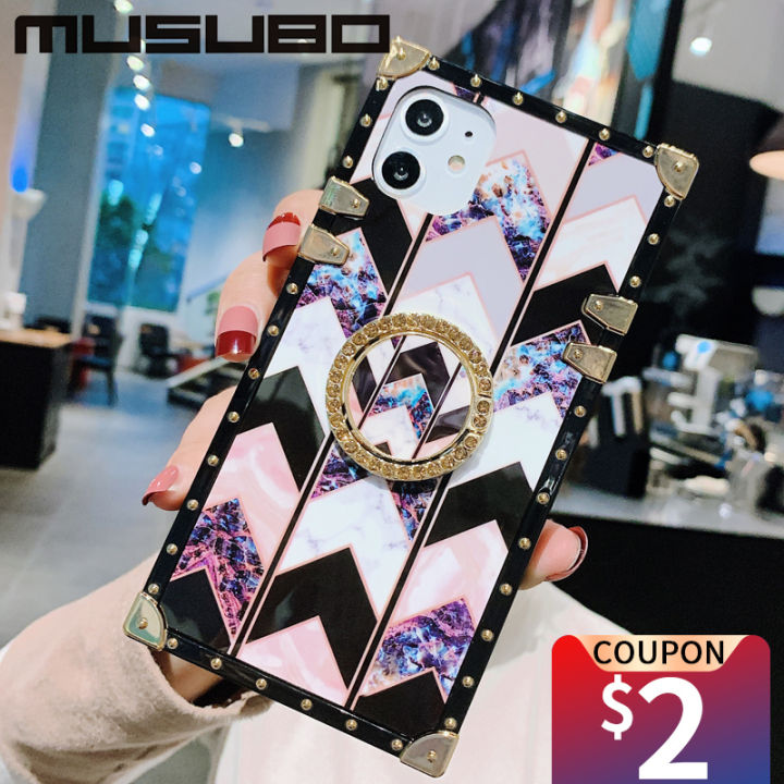 musubo-luxury-case-for-iphone-13-mini-12-11-pro-max-xr-xs-6-7-8-plus-ring-phone-cover-with-stand-shockproof-soft-glue-back-cover