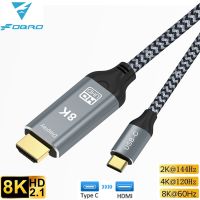 ○ Type C to HDMI-Compatible Cable 8K USB C to HDMI Thunderbolt3 8K 60Hz for MacBook Huawei Mate30 USB-C HDMI Adapter