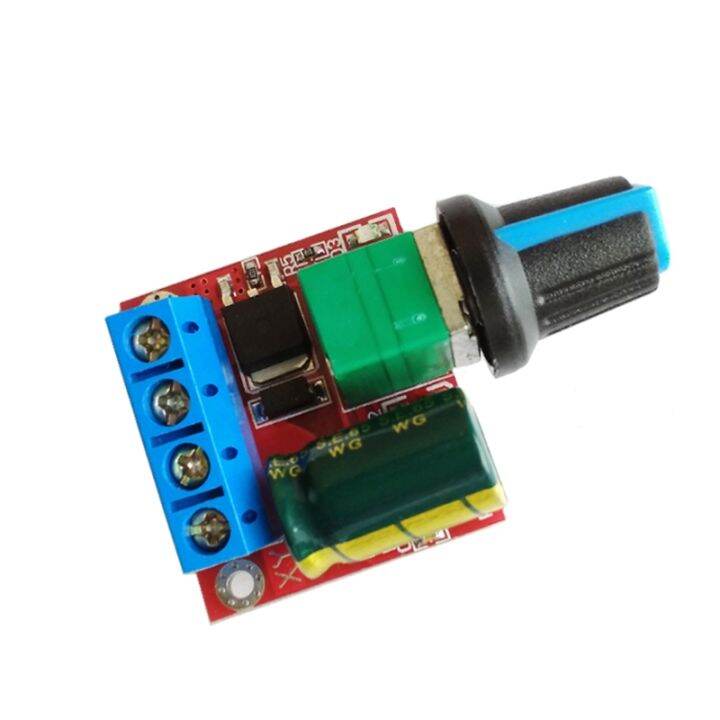 sale-mini-จอ-dc-ตัวควบคุมความเร็ว-pwm-4-5v-35v-speed-control-สวิตช์หรี่ไฟ-led-5a