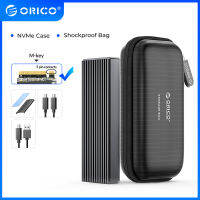 ORICO LSDT M.2 NVME SSD เคส20Gbps อลูมิเนียม M.2 NVME SSD Enclosure USB3.2 GEN2 X2 Type-C สำหรับ M.2ฮาร์ดไดรฟ์สูงสุด2TB C ถึง C(M2PAC3-G20)