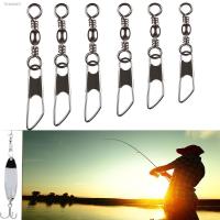 ● 50 PCs Swivel Solid Rings Fishing Pin Connector Stainless Steel Hanging Snap with Interlock Snap Tackle Fishing Accessories