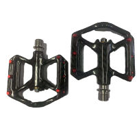 Ultra Light Carbon Fiber Pedals Lightweight Bicycle Platform Pedals Three Bearing Titanium Axle MTB Bicycle Road Bike Pedals