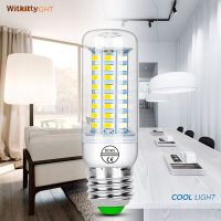 Witkitty E27/E14 LED corn Light 220V โคมไฟสมาร์ท IC Cold White corn bulb