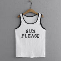 Spring New Plus Size Womens Summer Clothing Slim-Fit Tank Tops with Letter Print Camisoles Ideal for Layering