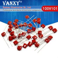 20PCS 100V101J  100V 100PF 100P 100V 101 Pitch 5MM CBB Polypropylene film capacitor WATTY Electronics