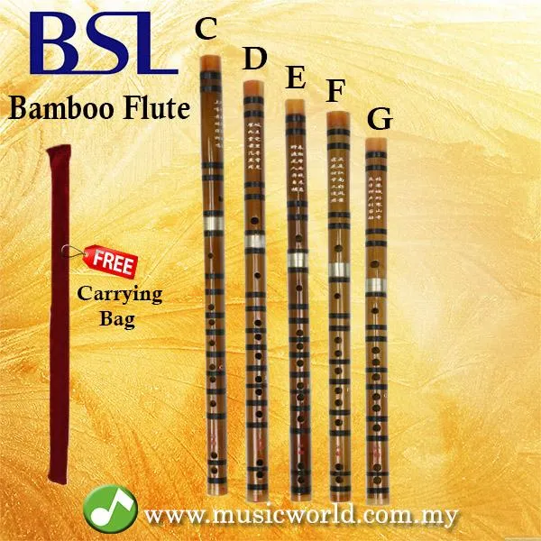 BSL Chinese Flute Bamboo Flute Professional Series With Jade Tip C key