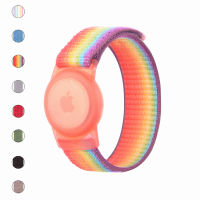 บังคับ Airtag ไนล่อน Loopback สายป้องกันการสูญหายติดตามกรณีผู้สูงอายุเด็กดูที่มีสไตล์