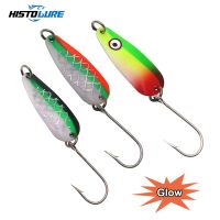 HISTOLURE  Luminous Trout Fishing Spoons Lures1.9g 33mm  Artificial Wobbler Hard Lure Metal Brass Baits BassLures Baits