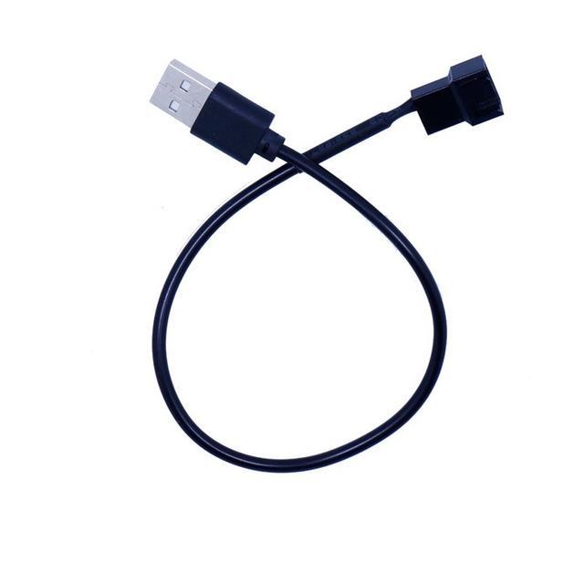 ยืดหยุ่น-3pin-หรือ4pin-fan-to-usb-adapter-cables-4-pin-computer-pc-fan-power-cable-connector-adapter-5v-30cm-connect