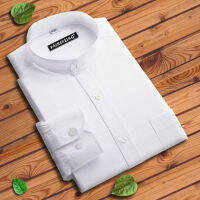 Fast Shipping Chinese Stand -Up -Collar Shirt MenS Cotton Business Round Collar Shirts Can Not Be Hot Spring And Autumn