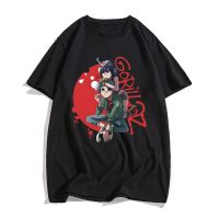 ใหม่ Gorillaz เสื้อยืดแฟชั่นการ์ตูนเพลงร็อคแบนด์พิมพ์สตรีทแวร์ผู้ชายผู้หญิงขนาดใหญ่ผ้าฝ้ายเสื้อยืดฮิปฮอปเสื้อยืด XS-5XL