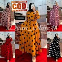 ♠☜﹍ Polka SUPER BIG SIZE LD 140 [5-XXXL125-145KG] - GAMIS MONALISA POLKA/GAMIS SAKU/Waist Strap POLKA SUPER BIG SIZE LD 140 [5-XXXL125-145KG] - GAMIS MONALISA POLKA MAYUNG/GAMIS SAKU /TALI PINGGANG