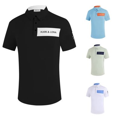 Summer new golf mens clothing breathable quick-drying short-sleeved T-shirt outdoor sports golf ball clothing PING1 DESCENNTE ANEW W.ANGLE Amazingcre SOUTHCAPE Callaway1✜
