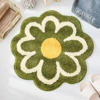 Flower Shape Cute Absorbent Bathroom Mat Non-slip For