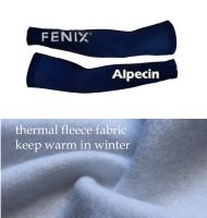 WINTER FLEECE THERMAL 2021 Alpecin Fenix Team Mens Cycling Arm Warmers Outdoor Sports MTB Bike Bicycle Armwarmers One Pair