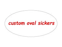 Personalized Custom Logo Stickers Glossy White Customizable Labels Peel Oval ID Labels Print to Edge FOR DIY Gifts