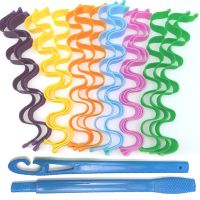 【LZ】☂  Encrespador de cabelo sem calor Penteado Roller Sticks Magic Loop Wave Formers Rolos Maquiagem Ferramentas de cabelo 12Pcs