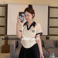 COD DSGTREYTTRYUII Moon เสื้อครอป เสื้อแฟชั่นผู้หญิง y2k สีพื้น สําหรับผู้หญิง ใส่ไปคลับ ปาร์ตี้ 2023 NEW 23032409