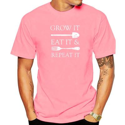 Grow It Eat It Repeat It Shirt Gardening Eating Organic Special Men T Shirt Cotton Tops Shirt Harajuku Camisas Fashionable