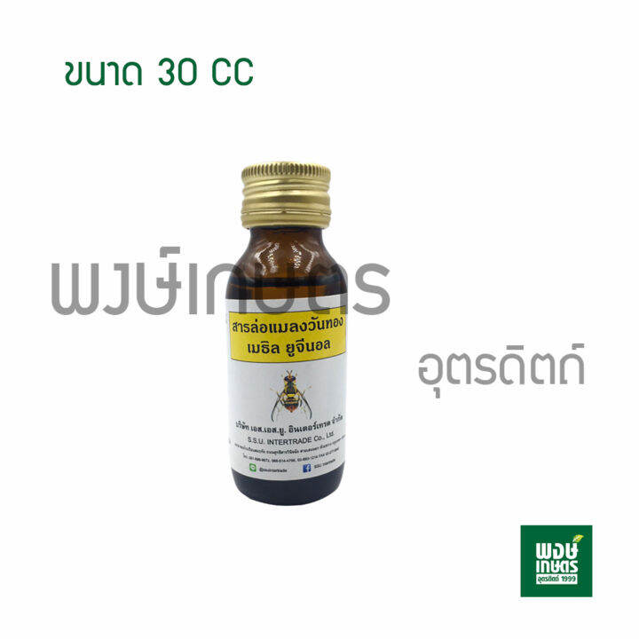 สารล่อแมลงวันทอง-เมธิล-ยูจีนอล-30-cc-สารล่อแมลง-ฮอร์โมนล่อแมลงวันทอง-กับดักแมลงวันทอง-กำจัดแมลงศัตรูพืช-เกษตรอินทรีย์-พงษ์เกษตรอุตรดิตถ์