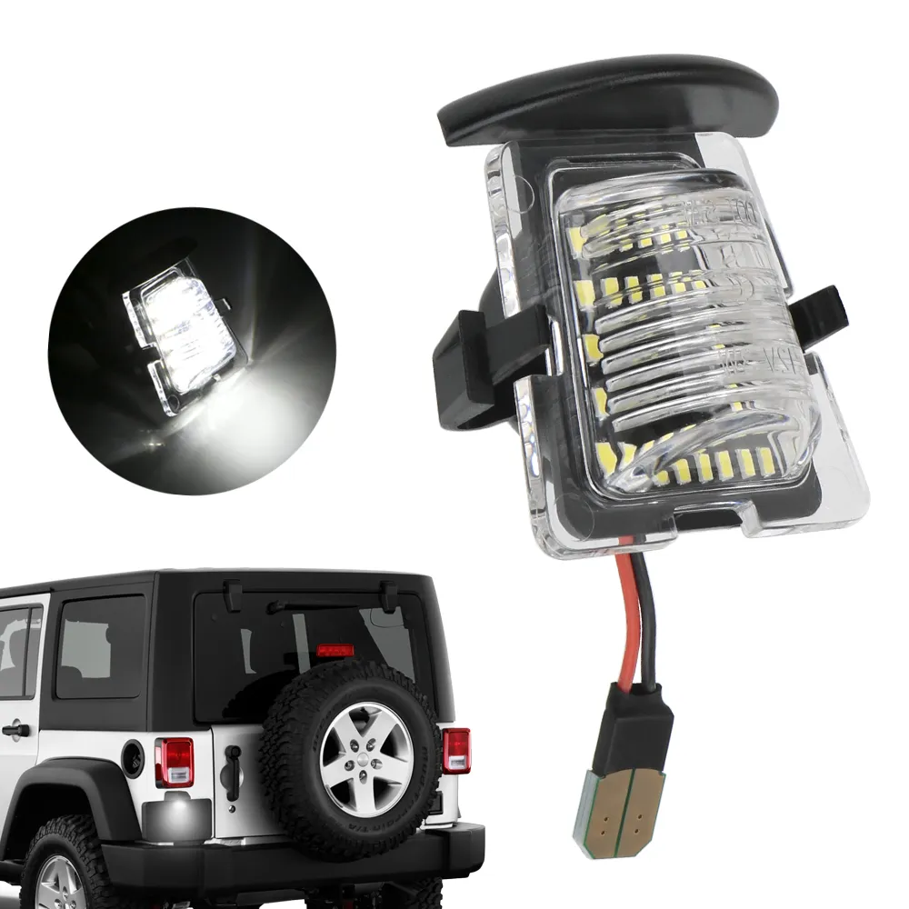 Auto Accessories for Jeep Wrangler JK JKU 2007-2018 LED Number License  Plate Light White Car License Light | Lazada PH