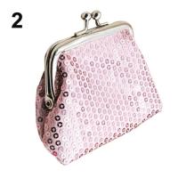 【CW】☏  Womens Card Coin Purses Luxury Handbags Designer Bling-Bling Clutch Glittery Buckle Wallet 6O48