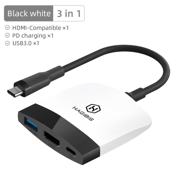 hagibis-สวิตช์แท่นชาร์จสำหรับ-nintendo-ทีวีตัวเสียบสวิตซ์แท่นวางแบบพกพา-usb-c-เป็น4k-hdmi-usb-ที่เข้ากันได้-usb-3-0ศูนย์กลางสำหรับ-macbook-pro-feona