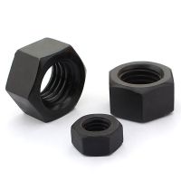 10-100pcs  M2 M2.5 M3 M4 M5 M6 M8 12.9 Grade  Black Hex Nut Hexagon Nut  Black Grade 8 High Strength Screw Cap Nails Screws Fasteners