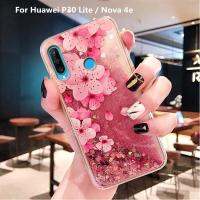 น้ำสำหรับHuawei P30 Lite / Nova 4eเคสโทรศัพท์แบบไดนามิกทรายดูดะยิบระยับกากเพชรPC + TPU SoftสำหรับHuawei P30 Lite / Nova 4eกรณี