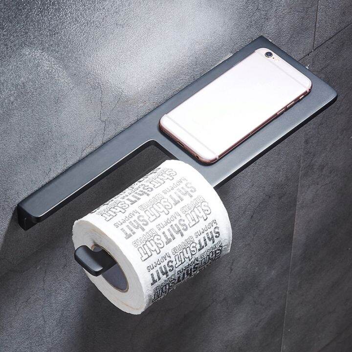 solid-aluminun-matt-black-toilet-paper-holder-phone-shelf-storage-rack-wall-mounted-bathroom-roll-paper-holder-with-phone-holder