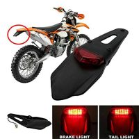 ✤ Motorcycle Accessories Taillight Brake Stop Lights with 12V Red LED Light for Enduro Off-Road Bike Motorcycle Rear Fender