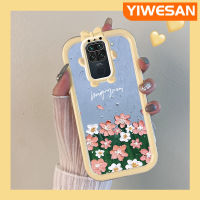 YIWESAN เคสสำหรับ Xiaomi Redmi โน๊ต9 Redmi 10X,เคสนิ่มกันกระแทกทนทานต่อการขีดข่วนเคสโทรศัพท์โปร่งใสฝาครอบป้องกันเลนส์กล้องถ่ายรูปป้องกันการตกหล่นทำจากซิลิโคน TPU