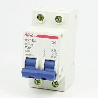 AC 400V 20Amp 2-Pole 2P Overload Protection MCB Mini Circuit Breaker Electrical Circuitry Parts