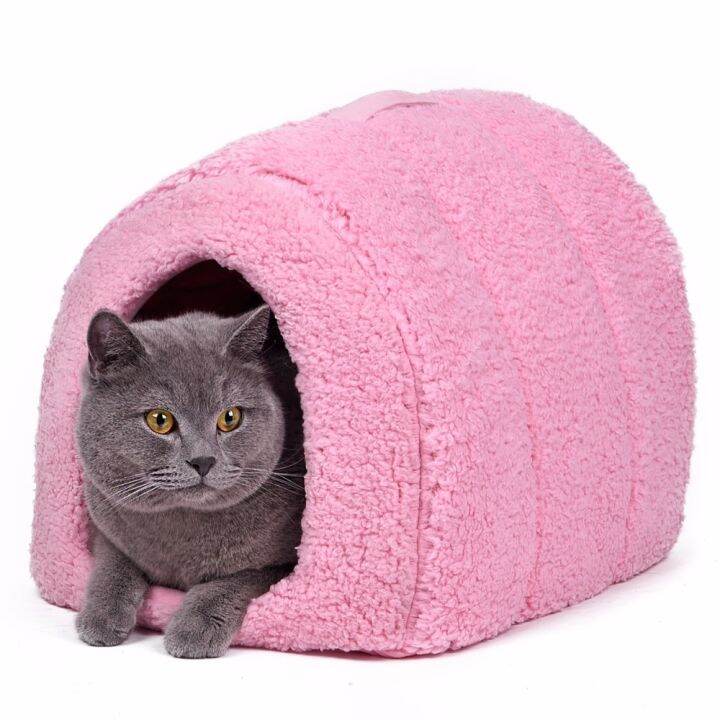 winter-pet-cat-bed-product-for-animal-portable-cave-house-warm-large-space-washable-puppy-kitty-removable-mat-4-colors-cama-gato