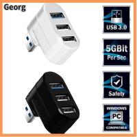 GEORG มินิ การถ่ายโอนข้อมูล ความเร็วสูง USB 3.0 Hub 3 พอร์ต อะแดปเตอร์ กล่องแยก