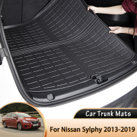 3D รถด้านหลัง Trunk Mat กันน้ำป้องกัน Liner Trunk ถาดสำหรับ Nissan Sylphy Pulsar Sentra B17 2013 ~ 2019 2017 2018