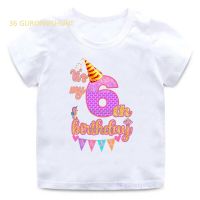 Kids T Shirt For Boys Girls Clothes children Tshirt Girl Clothing It’s My 3 4 5 6 th old Birthday Graphic t shirts Free shipping