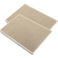 MENSI 3PCS Cordierite Ceramic Burner High Temperature Plate Gas Grill Spare Parts Stove heater Comb 132x92x14mm