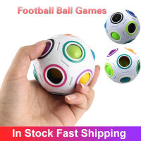 3D Spherical Rainbow 360 Cube Toy Plastic Creative Ball Magic  Football Cubes Puzzles Children Learning Educational Fidget Toys