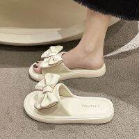 Womens 2023 new style slippers for womens shit-stepping non-slip soft sole non-slip fairy style slippers with skirts for outer wear 【JYUE】