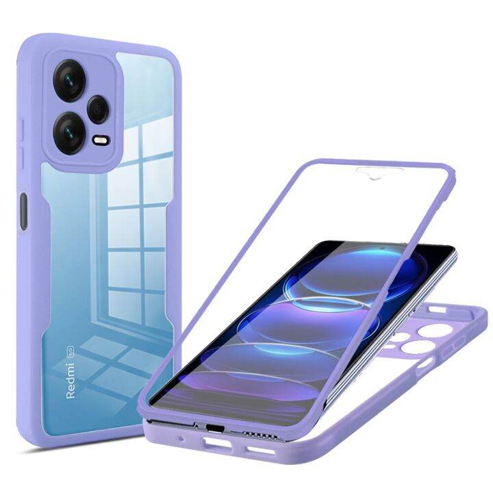 แฟชั่นที่สร้างสรรค์360เคส-tpu-ใสสำหรับ-xiaomi-redmi-note-12-pro-plus-11-pro-5g-10-4g-9-pro-12-4g-11s-4g-10s-พร้อมฟิล์มกันรอยด้านหน้าแบบนิ่ม