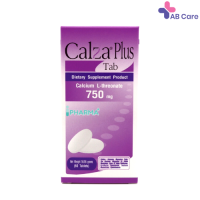 CalZa-Plus Tab แคลซ่า-พลัส แคลเซียม แอล-ทรีโอเนต 750 mg. + แร่ธาตุ แบบเม็ด 60 เม็ด [ABC]