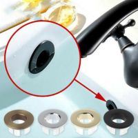 Bathroom Basin Faucet Sink Overflow Cover Brass Six-foot Ring Insert Replacement Hole Cover Cap Chrome Trim Bath Washbasin Parts Ceiling Lights