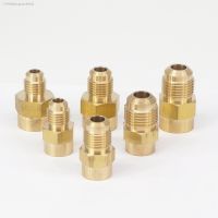 ✱✷ Fit Tube OD 1/4 5/16 3/8 -1/8 1/4 NPT Female Brass SAE 45 Degree Pipe Fitting Adapters Connectors 1000 PSI