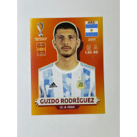 สติ๊กเกอร์สะสม Guido Rodriguez ฟุตบอลโลก Worldcup 2022 Argentina ของสะสมทีมฟุตบอล อาร์เจนตินา อาเจนติน่า