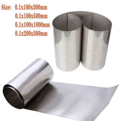 1pc 0.1mm thickness 100/200 MMTi Foil Thin Sheet Length 300 / 500 / 1000 mm   Gr2 Titanium Foil Silver Thin Colanders Food Strainers