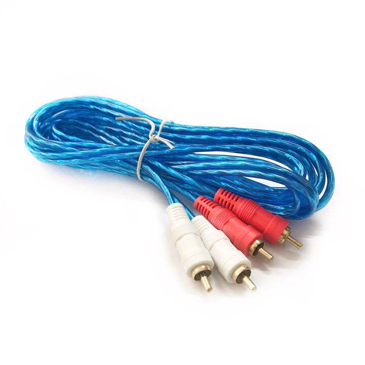 สายสัญญาณเสียง-rca-4-หัว-2r-2r-ดอกบัว-4-หัว